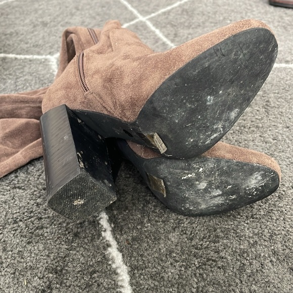 Jeffrey Campbell Perouze Stretch Suede Over the Knee Boots Size 6 - Picture 3 of 3